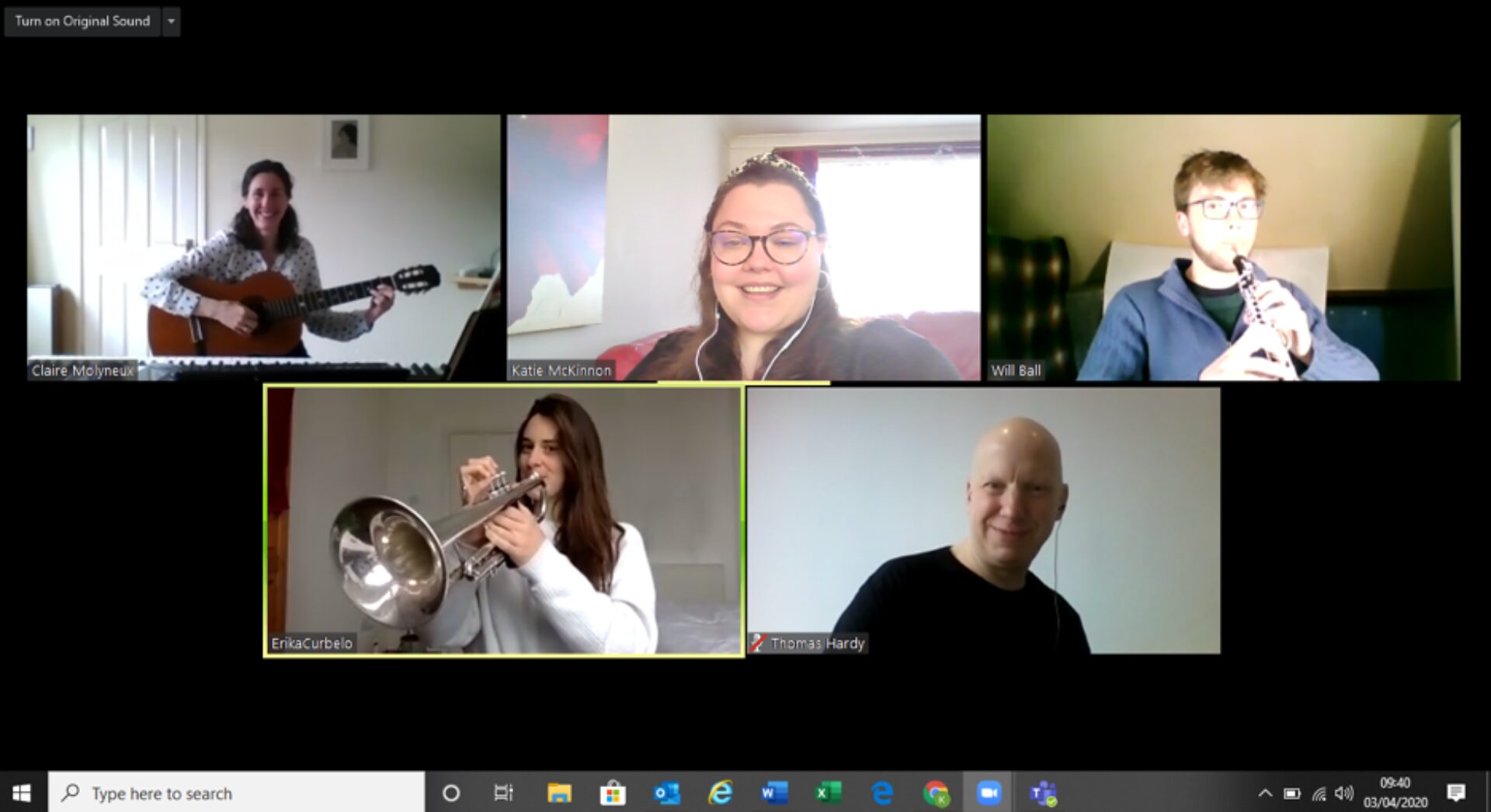 A Together in Sound online session.
