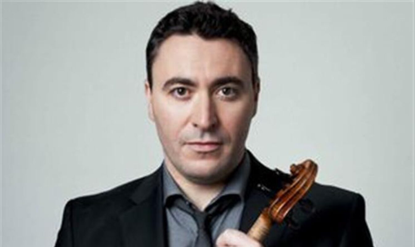 Maxim Vengerov with his violin.